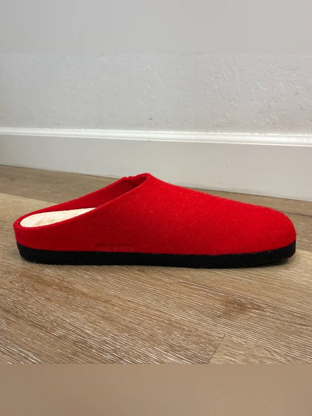 Birkenstock Zermatt Slippers Wool in The Vibrant Active Red Shoes US 12 EU 45